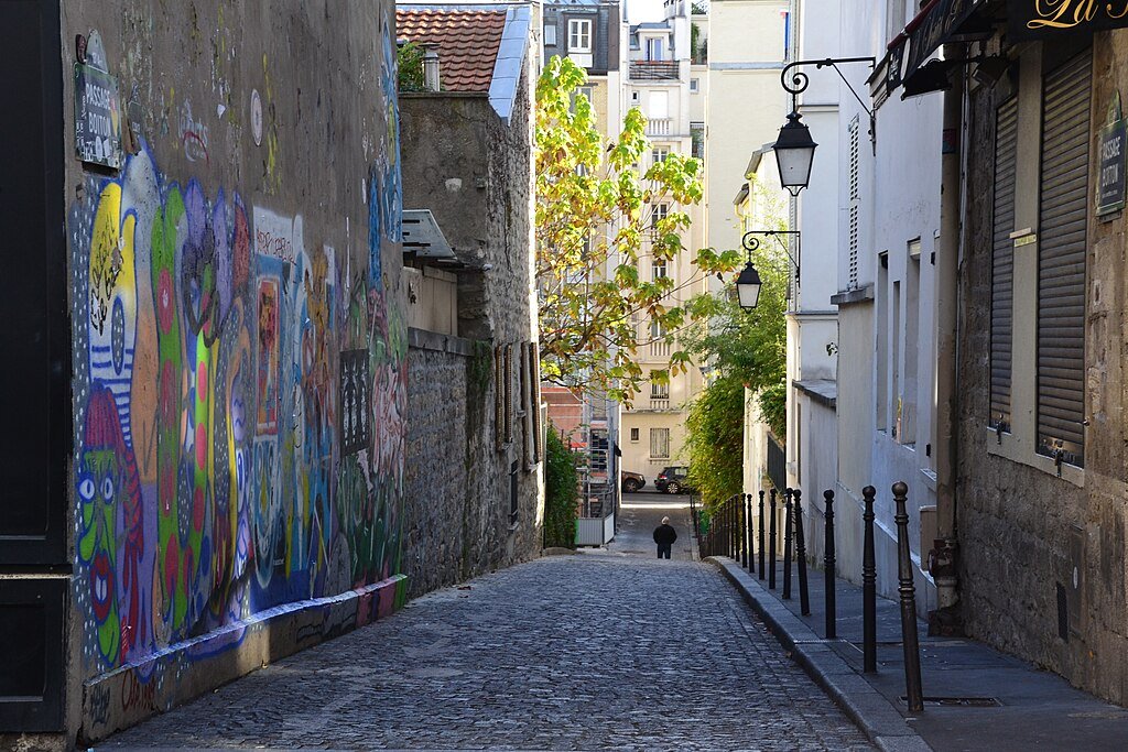 quintessential alley in Butte aux Cailles